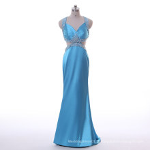 Robe de bal en satin bleu d&#39;Alaska